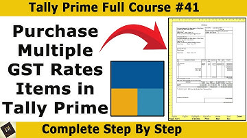 #41 || Purchase Multiple GST Rate Items || Purchase Invoice Entry in Tally Prime || GST Entry ||