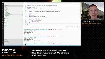 Devoxx Ukraine 2020. Jakarta EE + MicroProfile: The Nonfunctional Features #slideless. Adam Bien