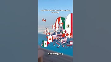 Most liked North American country in europe #geography #europe #mapping #map #flag #country