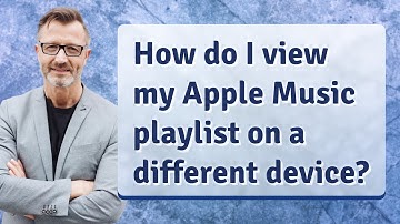 How do I view my Apple Music playlist on a different device?