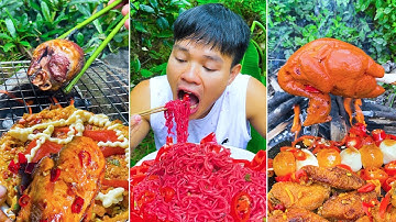 Best real food ever! | Grilled Shrimp , Fried Instant Noodles | TikTok Funny Videos