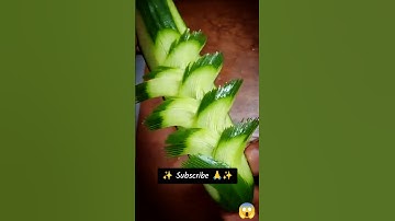 Amazing Cucumber Carving Skills 🥒🔪|| Very Easy Idea 💡#short #shorts #cucumber #carving #skills #yt