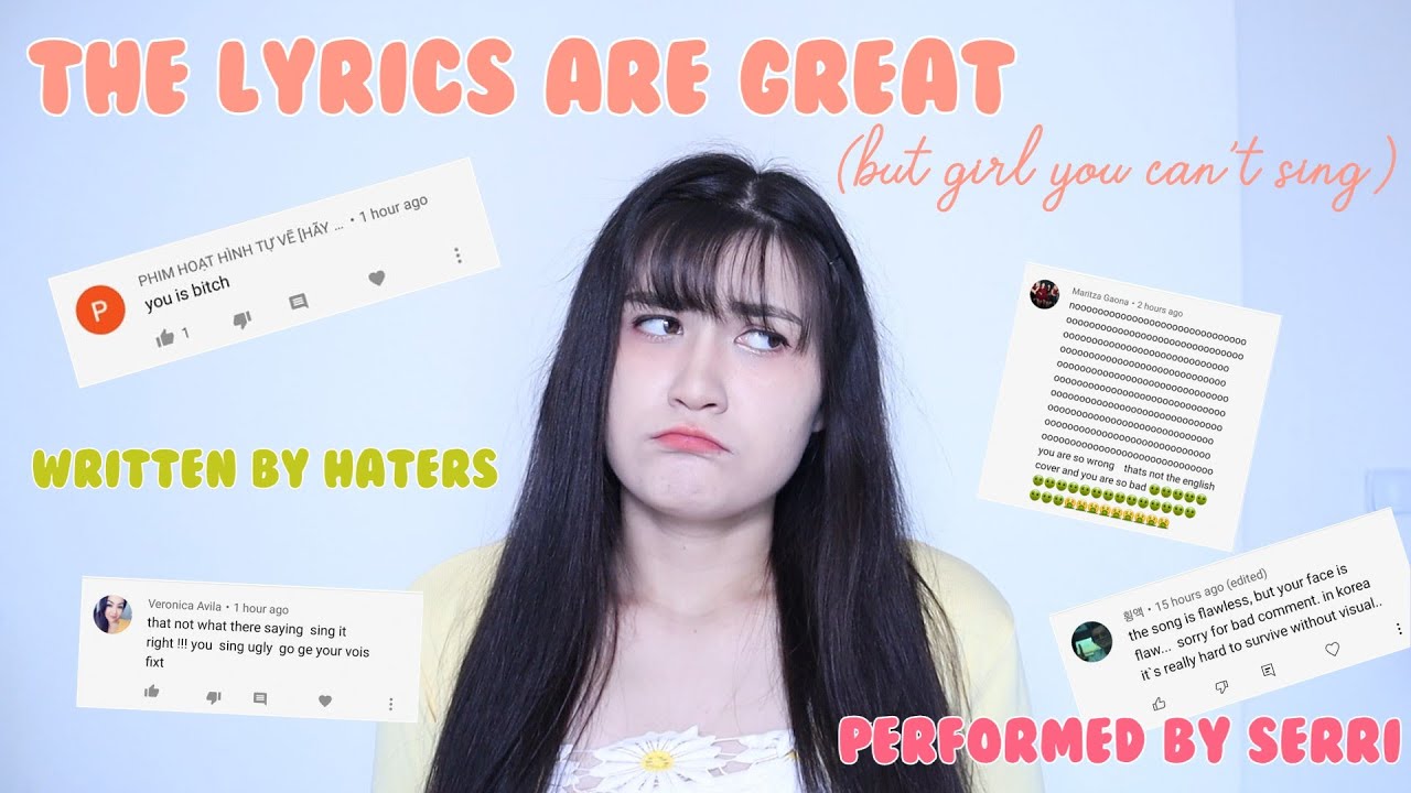 I made a song using my hate comments *and filmed an MV because I'm ...