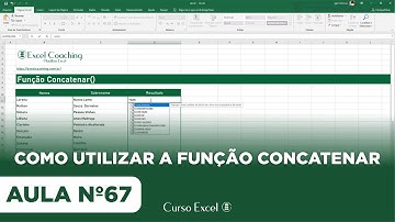 Como CONCATENAR texto no EXCEL - Função Concatenar - Curso Excel