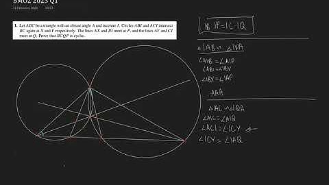 BMO2 2023 Q1 - Quick Geometry Problem