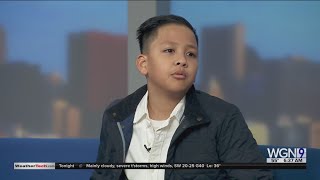 Adorable Friday forecaster sings!