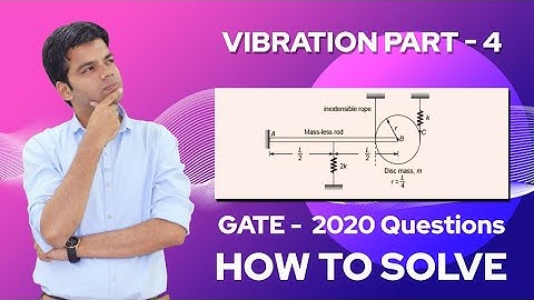 Vibration Part 4: GATE 2020 Question