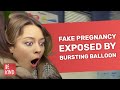 Fake pregnancy exposed by bursting balloon   bekind