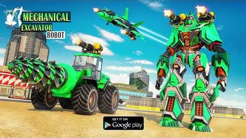 Mechanical Excavator Robot: Flying Transforme