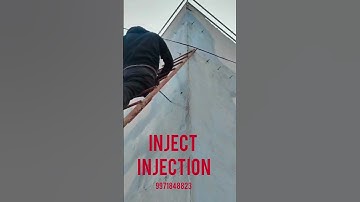 PU Injection Grouting| water leakage problem solve | waterproofing #injectiongrouting