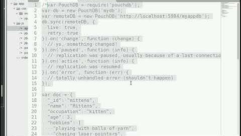 pouchdb couchdb sync -part3: setting up couchdb and pouchdb