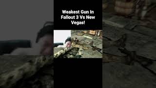 Weakest Gun In Fallout 3 Vs New Vegas! #Fallout