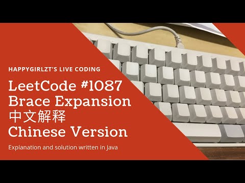 LeetCode 1087. Brace Expansion 中文解释 Chinese Version
