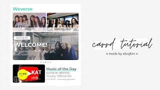 weverse themed carrd tutorial — © CSYKMG