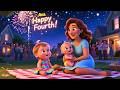 Baby’s Fourth of July Fun 🇺🇸🎆 Fun Holiday Song for Kids | Fireworks Celebration Adventure