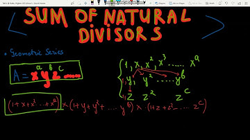 Geometric series sum formula, Sum of divisors in a natural number