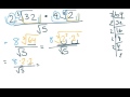 Simplifying Expressions and Radicals