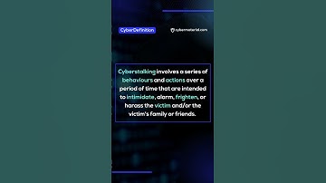 What is cyberstalking?