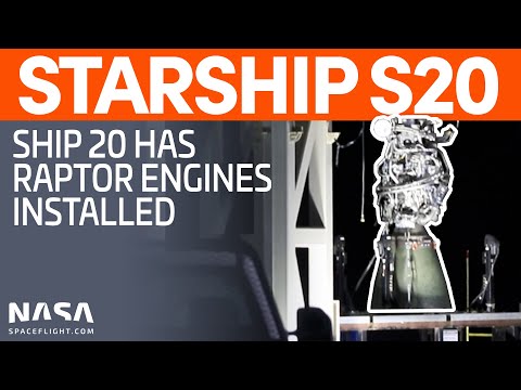 Raptor Engines Installed on Ship 20 Prior to Testing | SpaceX Boca Chica
