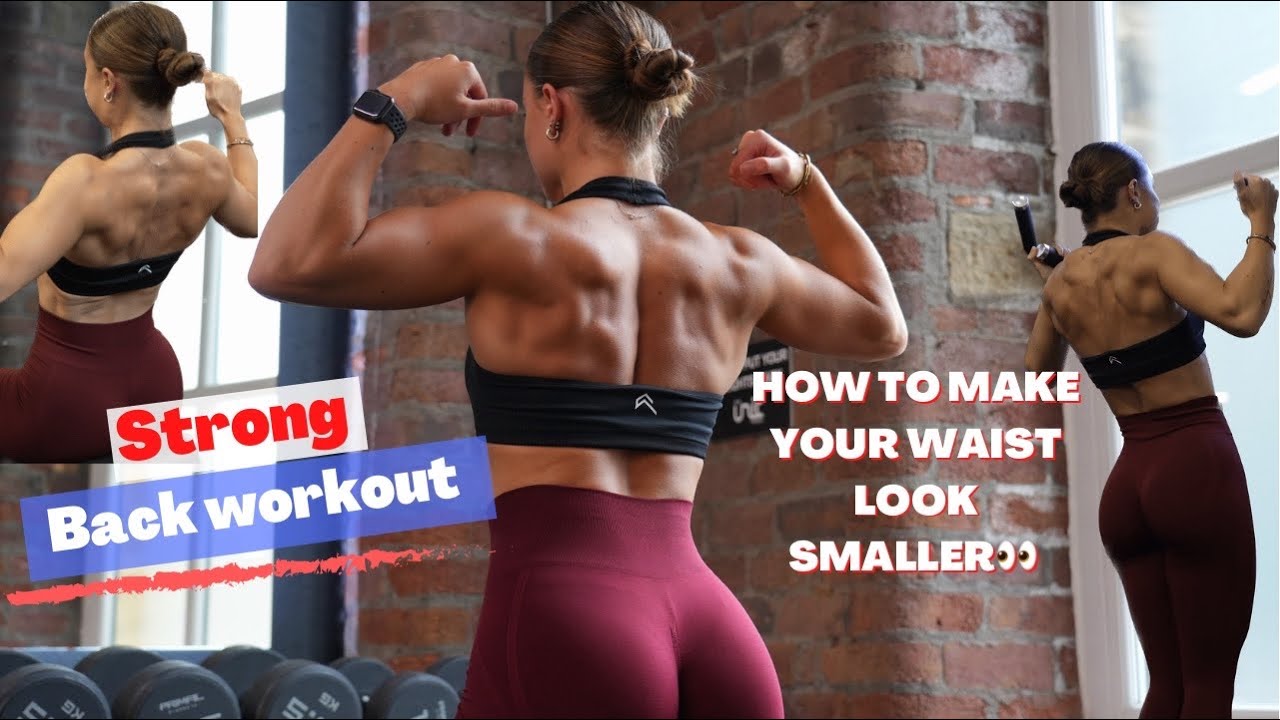 Strong Back Workout To Snatch That Waist My Essentials Youtube 