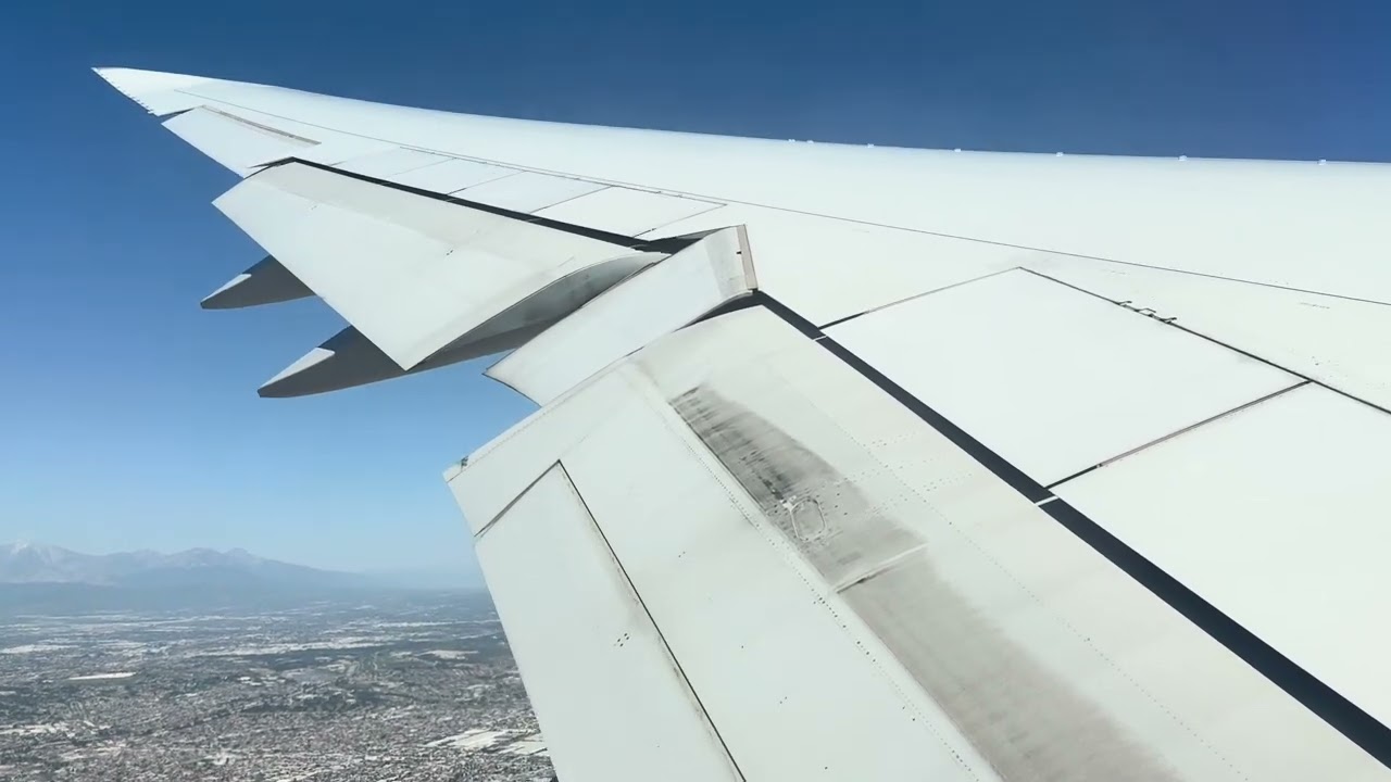 [HD] Korean Air 747-8  Beautiful Sunny Afternoon Landing at Los Angeles International Airport (LAX)