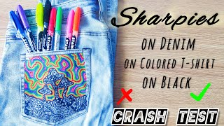 Sharpies to draw on clothes: Best Fabric Markers? Pro's & Con's by Fabric Painting Coach 134 views 4 days ago 5 minutes, 14 seconds