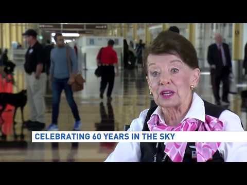 World's Most Senior Flight Attendant Celebrates 60 Years Of Flying