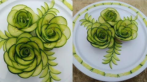 Cucumber 🥒 Flower Ideas | Cucumber onion 🧅 Doli Flower | Amazing Cucumber Salad Decoration ideas