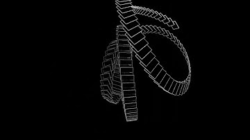 Square train. Draw by openFrameworks