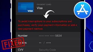 Fix: To Avoid Interruptions To Your Subscriptions And Purchases Verify Your Payment Information