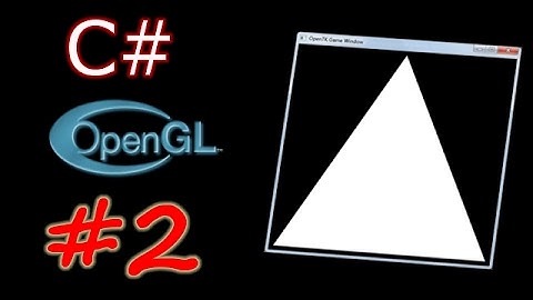 OpenGL and C# Tutorial | The OpenTK Library | Part -2 | Drawing a simple 2D triangle