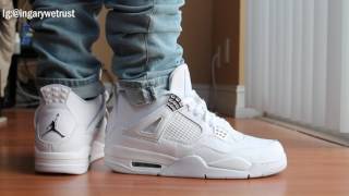 pure money 4s on feet