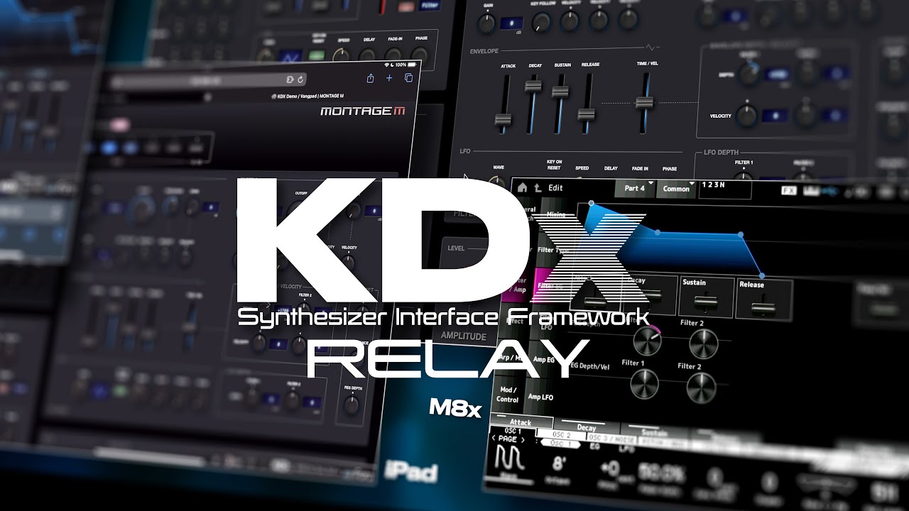The KDx RELAY function - wireless, multi-touch sound design for Yamaha MONTAGE M, MODX and MONTAGE