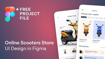 Figma Tutorial. Online Scooters Store UI Design in Figma. Speedart + Free figma template