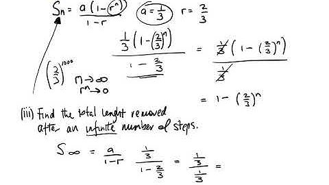 2019 Q7 The Cantor Set   Geometric Series