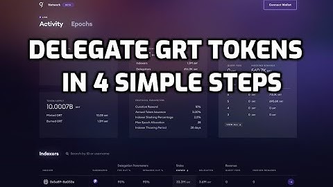 How To Delegate Your GRT Token | The Graph Protocol