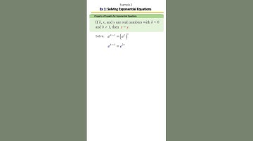 Solving Exponential Equations using the Property of Equality (Same Base) Example 2