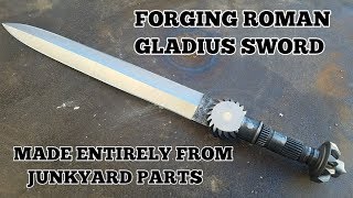 Forging A Roman Gladius - Making A Junkyard Sword