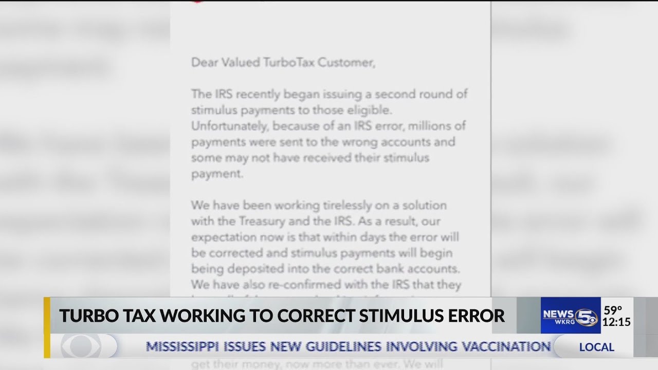 TurboTax users report problems receiving stimulus money