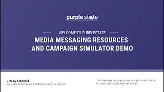 PurpleState Teacher Introduction  - Media Messaging Resources and Campaign Simulator Demo (5) screenshot 4