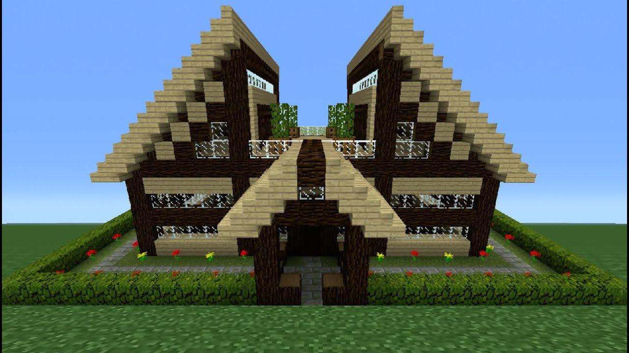 Minecraft Tutorial: How To Make A Wooden House - 11 - YouTube