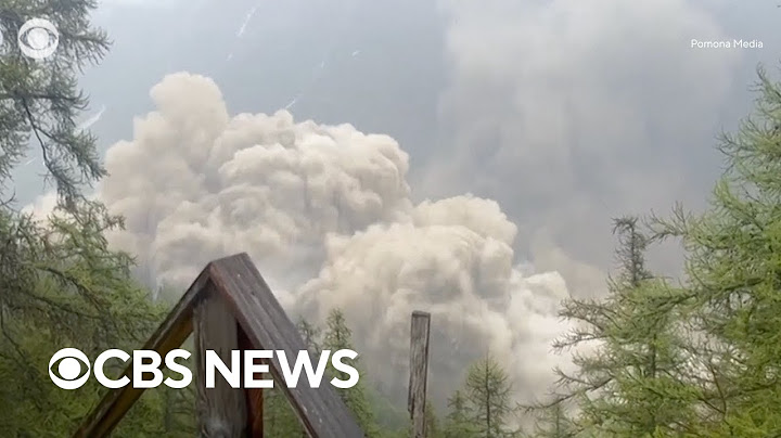 Large chunk of glacier breaks off, burying 90% of Swiss village