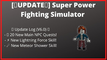 [🔥UPDATE🔥] Super Power Fighting Simulator all new Quest+Skills