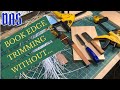 Book edge trimming without  adventures in bookbinding