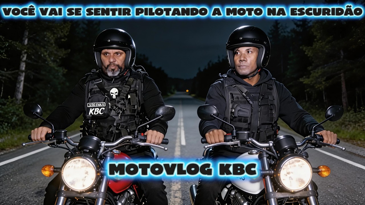 VOCÊ VAI SE SENTIR PILOTANDO A MOTO NA ESCURIDÃO | MOTOVLOG ASSOMBRADO