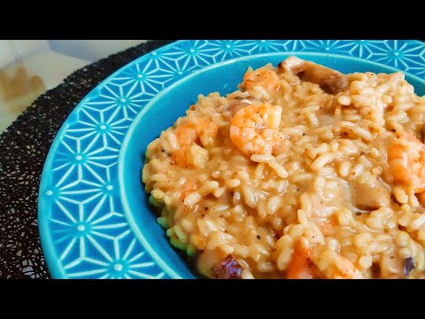 RISOTO DE CAMARÃO COM COGUMELO SHITAKE – RECEITA TOP DE RISOTO