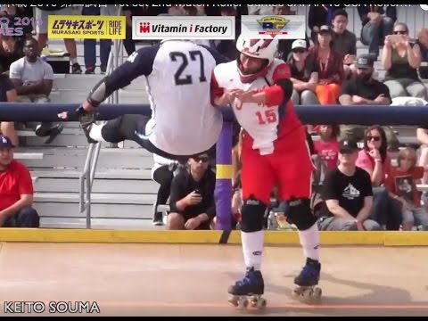 ローラーゲーム 日米戦 2016 第二試合 1st set 2nd Match Roller Games JAPAN vs USA Roller Derby