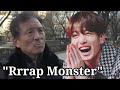 Jungkook imitating the old man compilation part2 saying rrrap monster anpanmeow