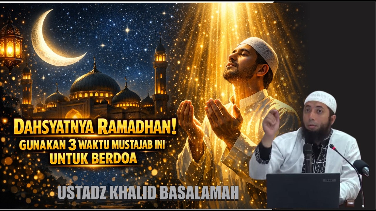 Selami Dahsyatnya Ramadhan Gunakan 3 Waktu Mustajab Ini Untuk Berdoa Ustadz Khalid Basalamah