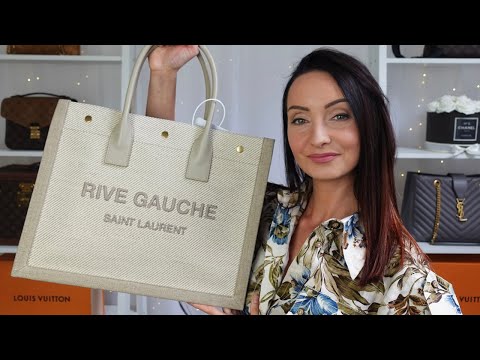 Luxury Designer Review, YSL Espadrille and Saint Laurent Noe Rive Gauche  Linen Tote - SHOP DANDY